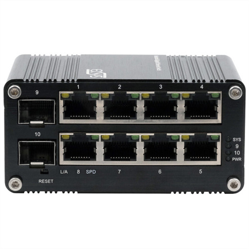 EX-62035M-SFP - Exsys 10-Port Industrial Ethernet Switch 8x Gigabit 2x SFP