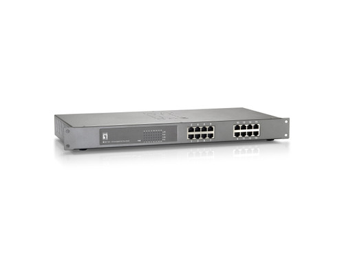 GEP-1621W120 - LevelOne 16-Port Gigabit PoE+ 120W Switch