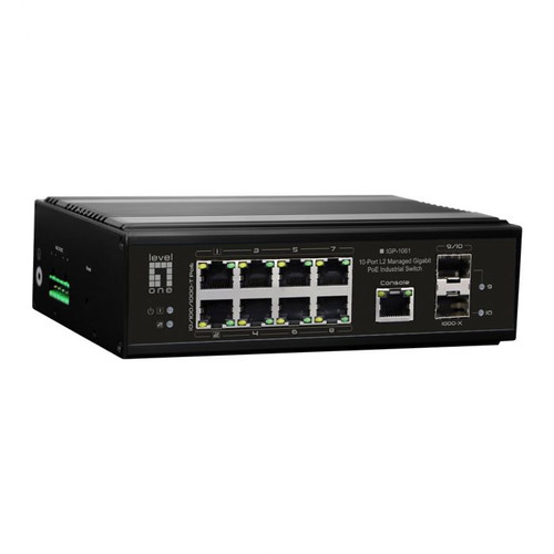 IGP-1061 - LevelOne 10-Port Gigabit PoE Industrial Switch
