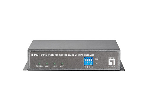 POT-0110 - LevelOne 400m 2-Wire PoE Extender Repeater