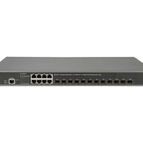 GTL-2091 - LevelOne 8x GE 12x GSFP 19" Network Switch