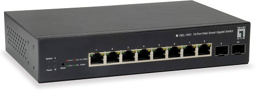 LevelOne GEP-1051 Switch 8x PoE 2xGSFP