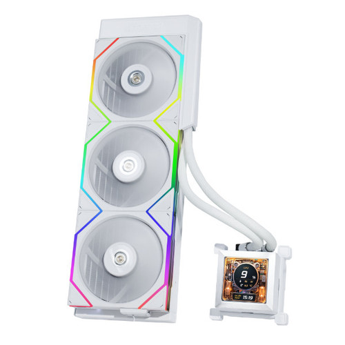 HSLCD36TW - Lian 360mm LCD AIO White Water Cooler