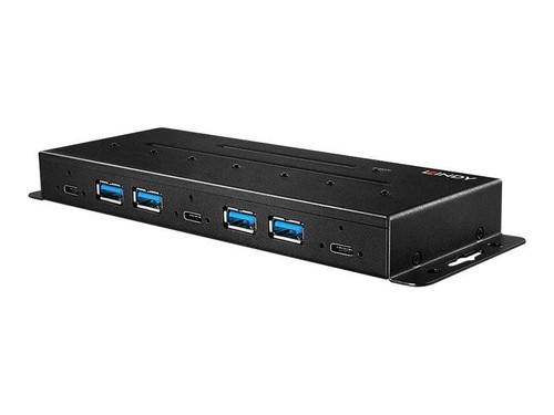 43275 - Lindy 3x USB 3.1 Gen 2 4x USB 3.1 Rack Hub