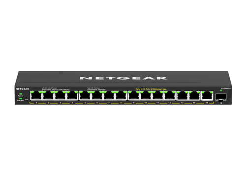 GS316EPP-100PES - NetGear 16-Port Gigabit PoE+ Switch