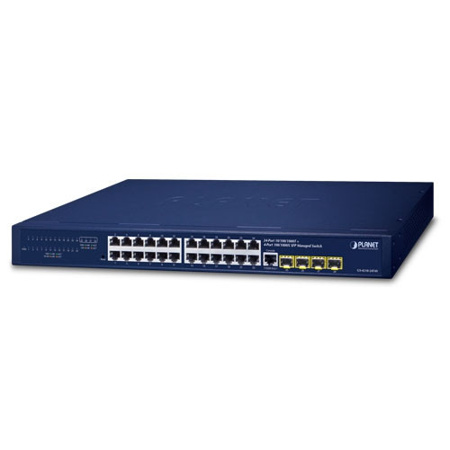 GS-4210-24T4SR - Planet 24-Port Gigabit 4-Port Switch