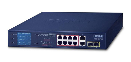 Planet GSD-1222VHP 8-Port PoE+ Switch