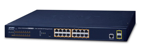 GS-4210-16P2S - Planet GS-4210-16P2S 16-Port PoE+ 2-Port SFP Switch