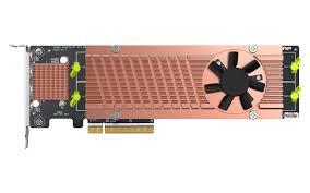 QM2-4P-384 - QNAP PCIe 3.0 4-Port Adapter Active Cooling