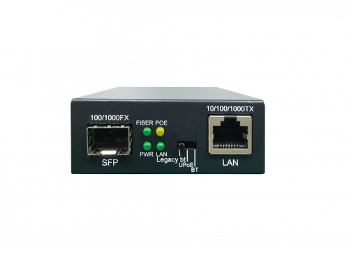 ROLINE Gigabit Ethernet RJ45/LC Converter with PoE IEEE802.3af/at/bt - 21.13.1135 - Compatible with PoE devices