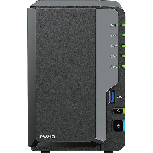 Synology DS224+ NAS System 2-Bay 8 TB with 2x 4TB HDD HAT3300-4T - Ideal for small businesses