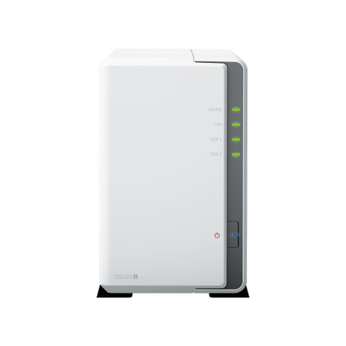 Synology DS223j NAS System 2-Bay 12TB with 2x 6TB HDD HAT3300-6T - Network Attached Storage for Home or Small Office