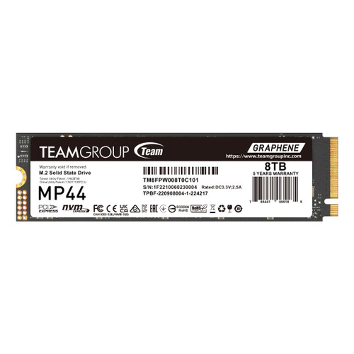 TM8FPW008T0C101 - Team Group 8TB NVMe M.2 SSD