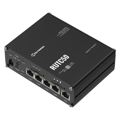 RUTC50 - Teltonika 5G WiFi6 3.4Gbps Router