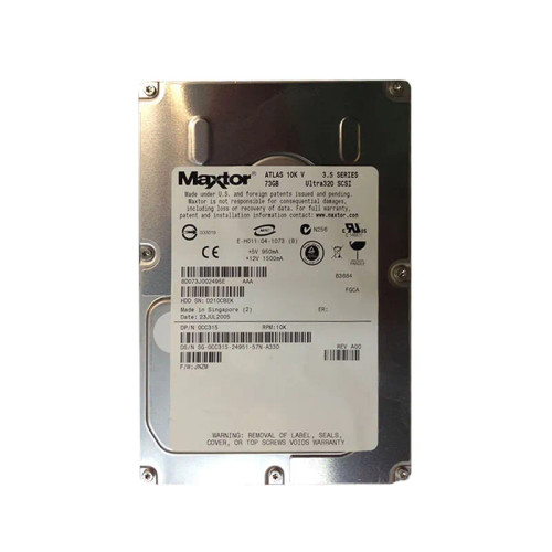 0CC315 - Dell 73GB 10000RPM Ultra360 SCSI 80-Pin 3.5" HDD