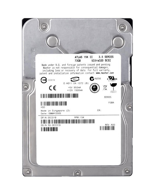 Dell 73GB 15000RPM Ultra 320 SCSI 3.5 Hard Drive for ProLiant DL360p Gen8 Servers