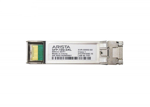 XVR-00002-02 - Arista 10Gbps Multimode SFP+ Transceiver