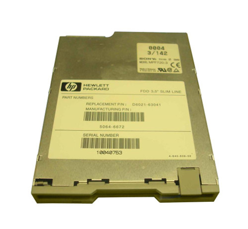 D6021-63041 - HP 1.44MB 3.5" Slimline Floppy Drive