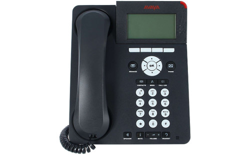 700461197 - Avaya 9620L 3-Line IP Phone, office VoIP phone with LCD display.