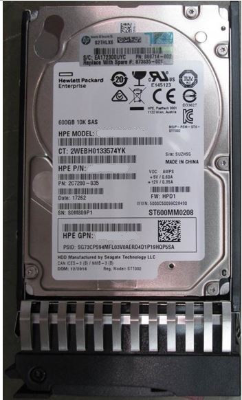 EG000600JWFUR - HP 600GB 10K RPM SAS 6Gb/s 2.5" HDD