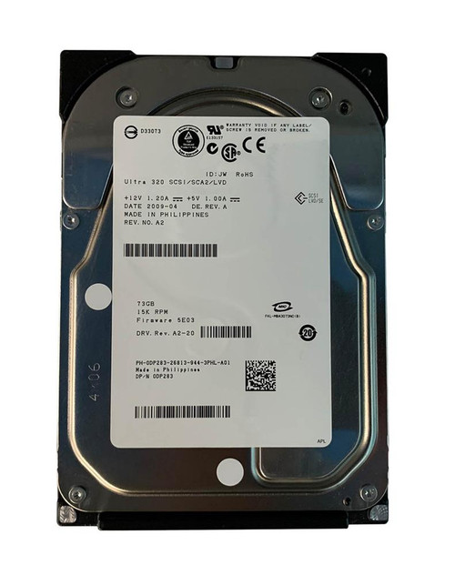 0DP283 - Dell 73GB 15000RPM Ultra320 SCSI 3.5" Hot-Plug HDD