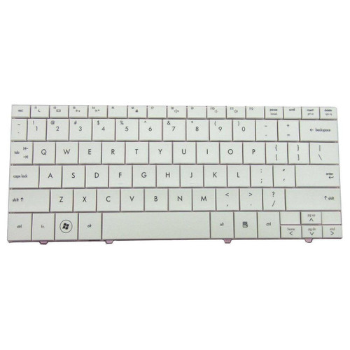 537753-001 - HP Mini 110 Glossy White US Laptop Keyboard