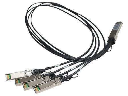 HP JG329A FlexNetwork 1M QSFP+ to 4x SFP+ Copper Cable