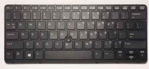 HP Backlit Keyboard 735502-001 for enhanced typing in low light settings, compatible with HP laptops.
