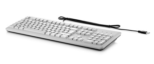 HP Standard Basis USB Grey Keyboard ABD - B6B64AA - Compatible with HP devices - Keyboard for office or home use