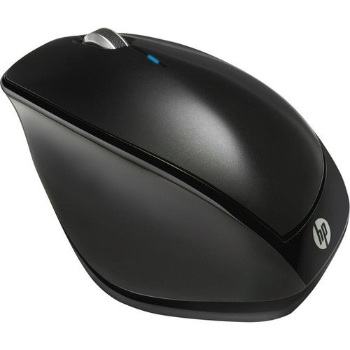 HP X4500 Wireless Mouse in Metal Black, Laser, 1600 dpi, USB, Scroll Wheel, 3 Buttons - Compatible with HP products