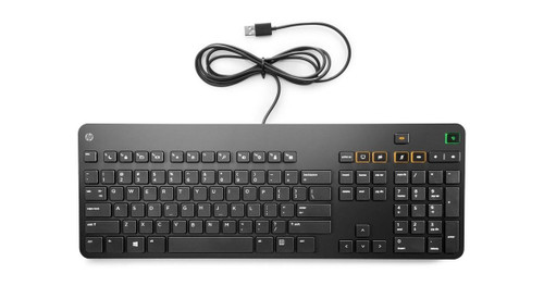 HP Nordic USB Keyboard for J4E27AA with sleek design and ergonomic keys, perfect for office use