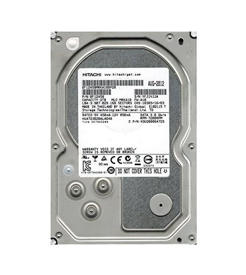 0F12458 - HGST Hitachi Ultrastar 7K3000 2TB 7200RPM SATA 6Gbps 64MB Cache 3.5-inch Internal Hard Drive