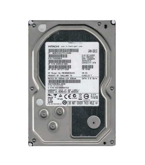 0F14993 - HGST 3TB 7200RPM SATA 6Gb/s 3.5" HDD