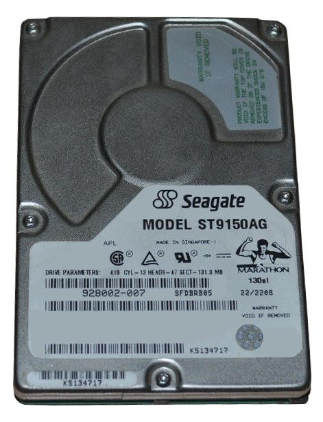 ST9150AG - Seagate 131MB 4000RPM ATA/IDE 2.5" HDD