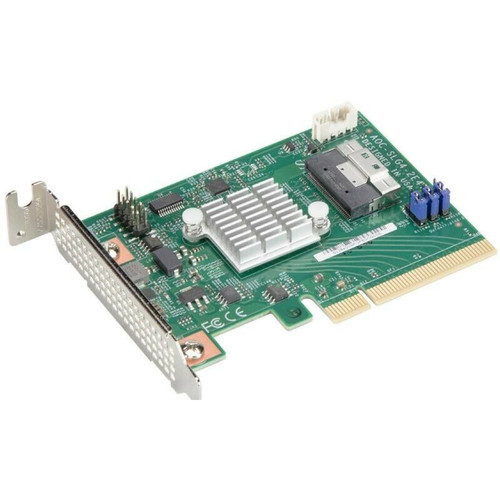 AOC-SLG4-2E4T - SuperMicro Dual-Port PCIe 4.0 x16 NVMe Low Profile HBA
