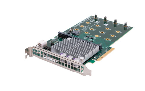AOC-SHG3-4M2P - SuperMicro 4-Slot M.2 PCIe 3.0 x8 NVMe Carrier Card