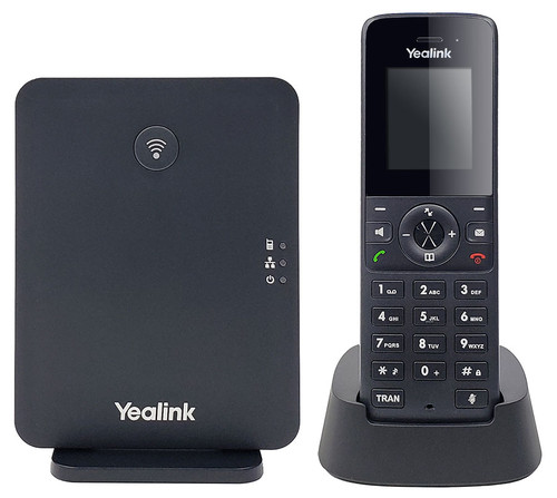 W73P - Yealink Basic DECT IP Phone, wireless office phone with VoIP support.