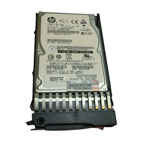 597609-002 - HP 450GB 10000RPM SAS 6Gb/s 2.5" HDD