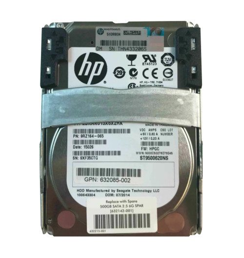 632085-002 - HP 500GB 7200RPM SATA 6Gb/s 2.5" HDD