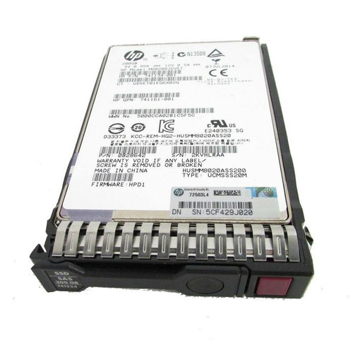 741224-001 - HP 200GB SATA 3Gb/s 2.5" Hot-Plug SSD
