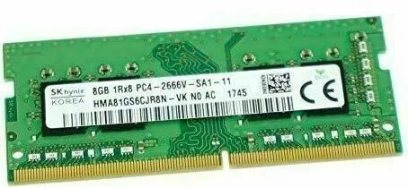 HYNIX HMA81GS6CJR8N-VK 8GB DDR4-2666MHz SoDimm Memory CL19 1.2V