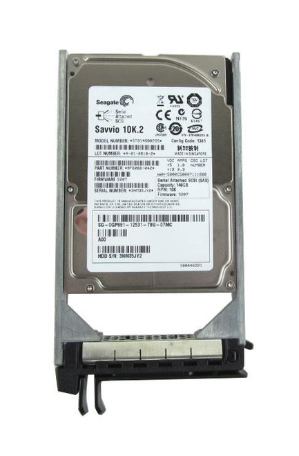 0GP881 - Dell 146GB 10K SAS 3Gb/s 2.5" Hot-Plug HDD