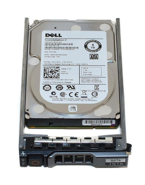 Dell 1TB 7200RPM SATA 3.0 Gbps 3.5 32MB Cache Hard Drive compatible with ProLiant DL360p Gen8 servers