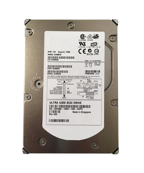 0HC486 - Dell 73GB 15000RPM Ultra320 SCSI 3.5" Hot-Plug HDD