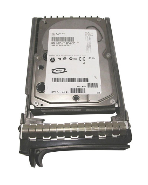 Dell 18GB 10000RPM Ultra 160 SCSI 3.5 4MB Cache Hard Drive compatible with servers