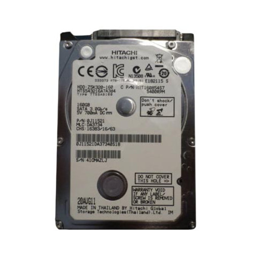 0J11521 - Hitachi 160GB 5400RPM SATA 3Gb/s 2.5-inch Hard Drive