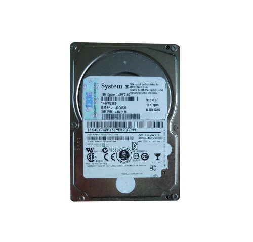 42D0638 - IBM 300GB 10000RPM SAS 6Gb/s 2.5" HDD