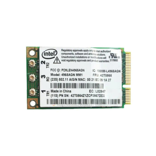 42T0865 - IBM Wi-Fi Link 4965AGN 802.11n Wireless Card