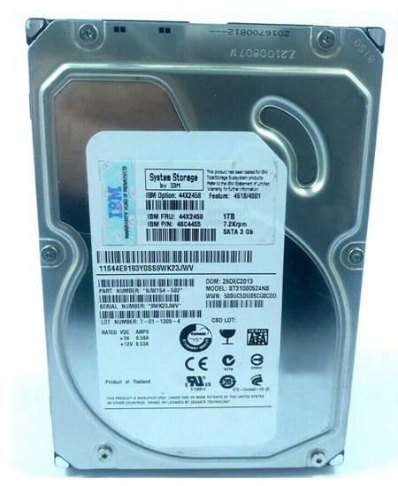 44X2459 - IBM 1TB 7200RPM SATA 3.5" Hot Swap HDD