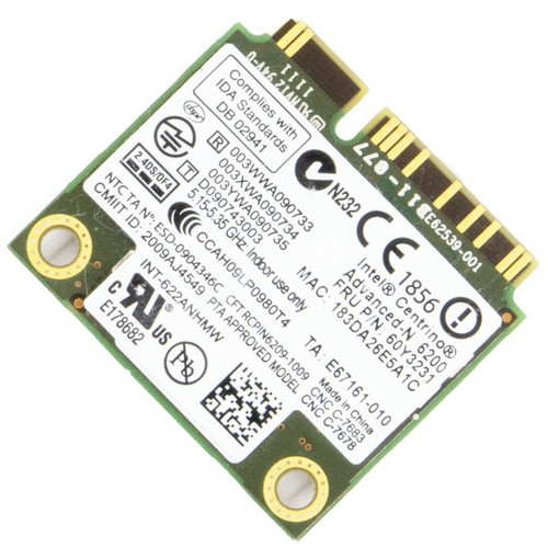 60Y3231 - IBM Lenovo Centrino Advanced-N 6200 Wireless Network Card